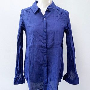 Divided by H&M Blue Long Sleeves Blouse - Size 2